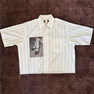 Reworked Short Sleeve Button Down Shirt